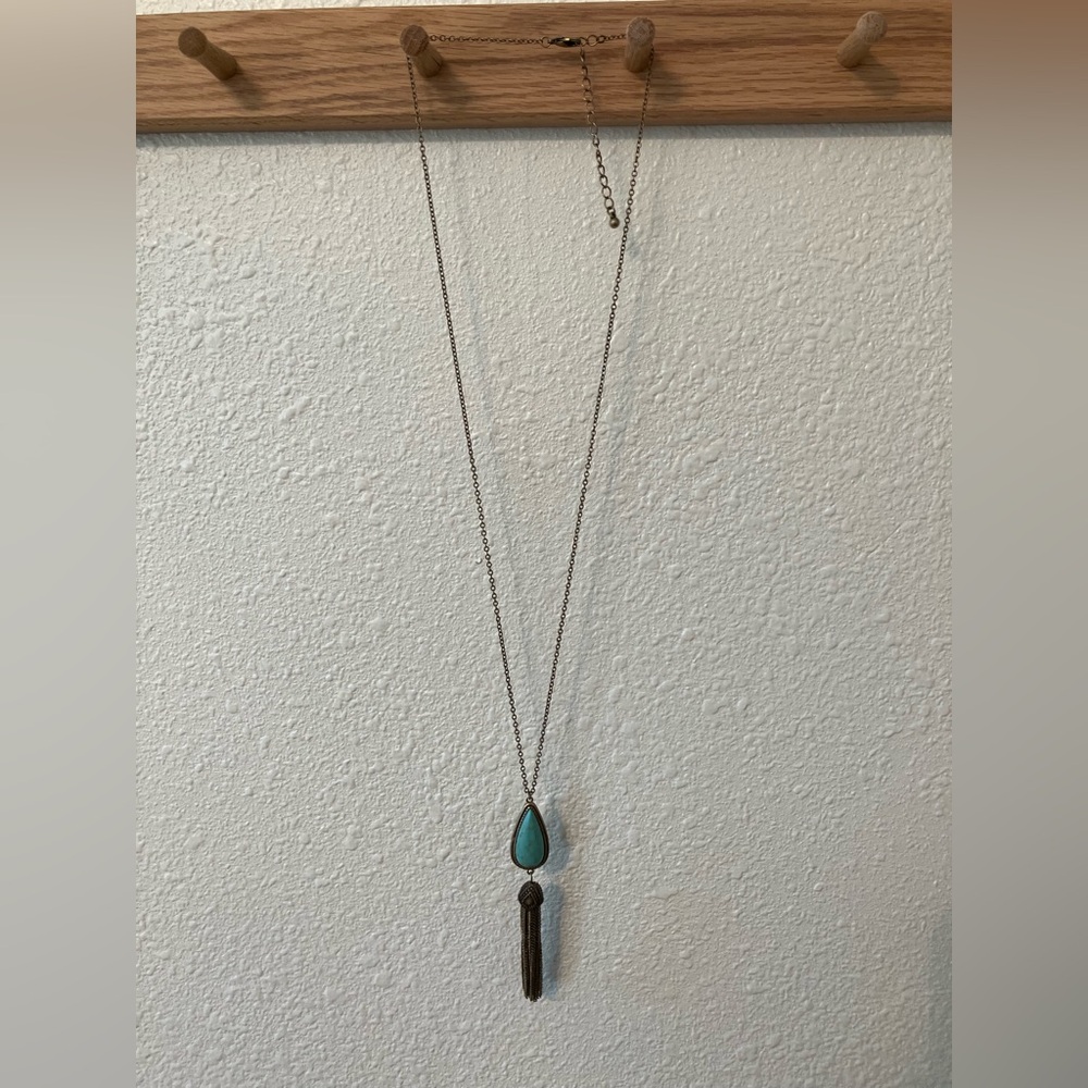 Vintage Turquoise Pendant Necklace